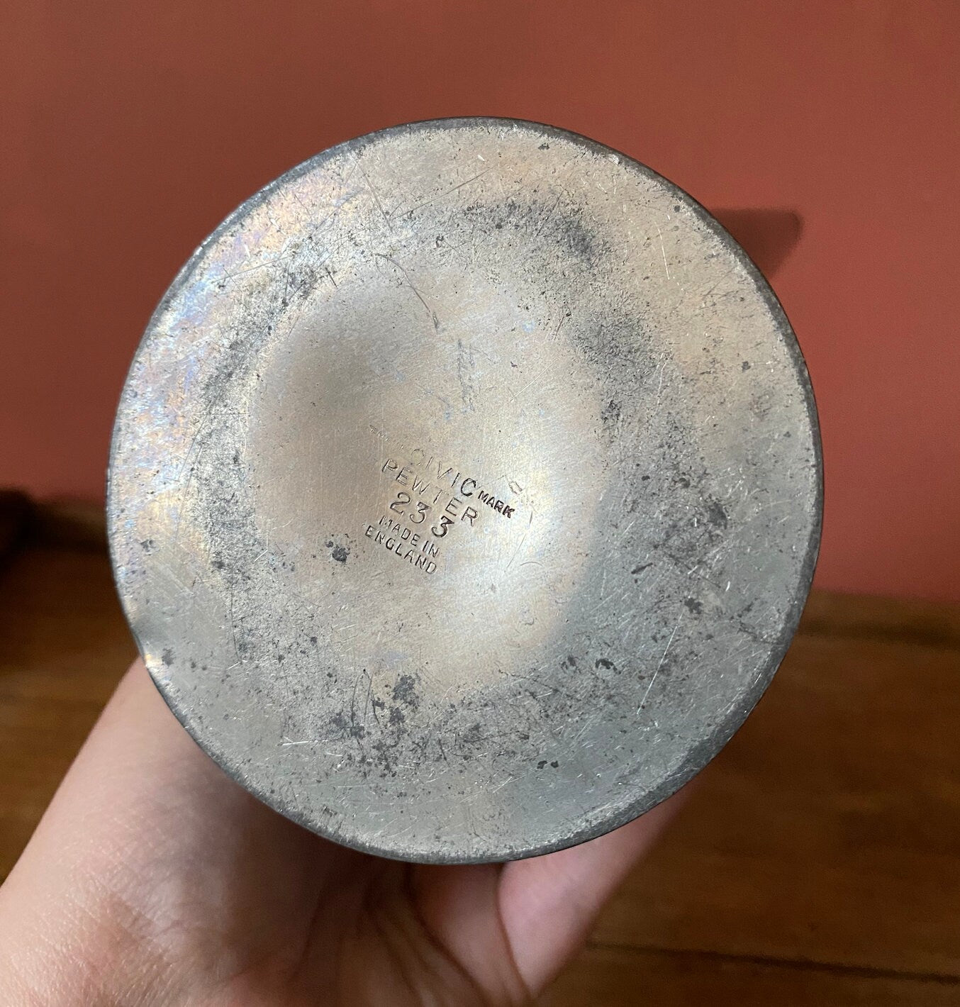 English 1960s Pewter Coffee Pot