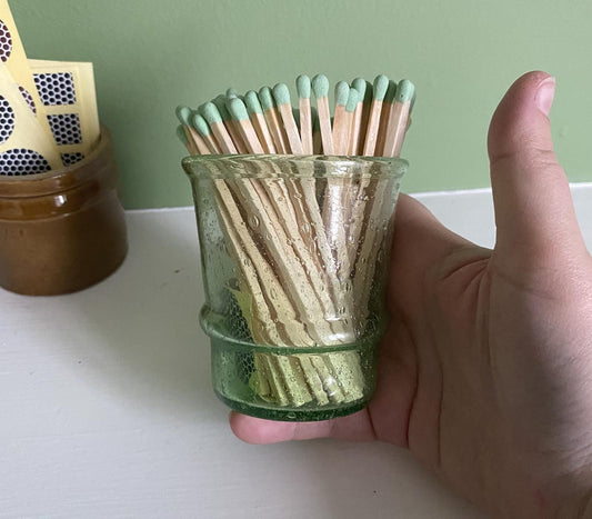 Recycled Green Glass Beldi Cup - Mint Green Matches