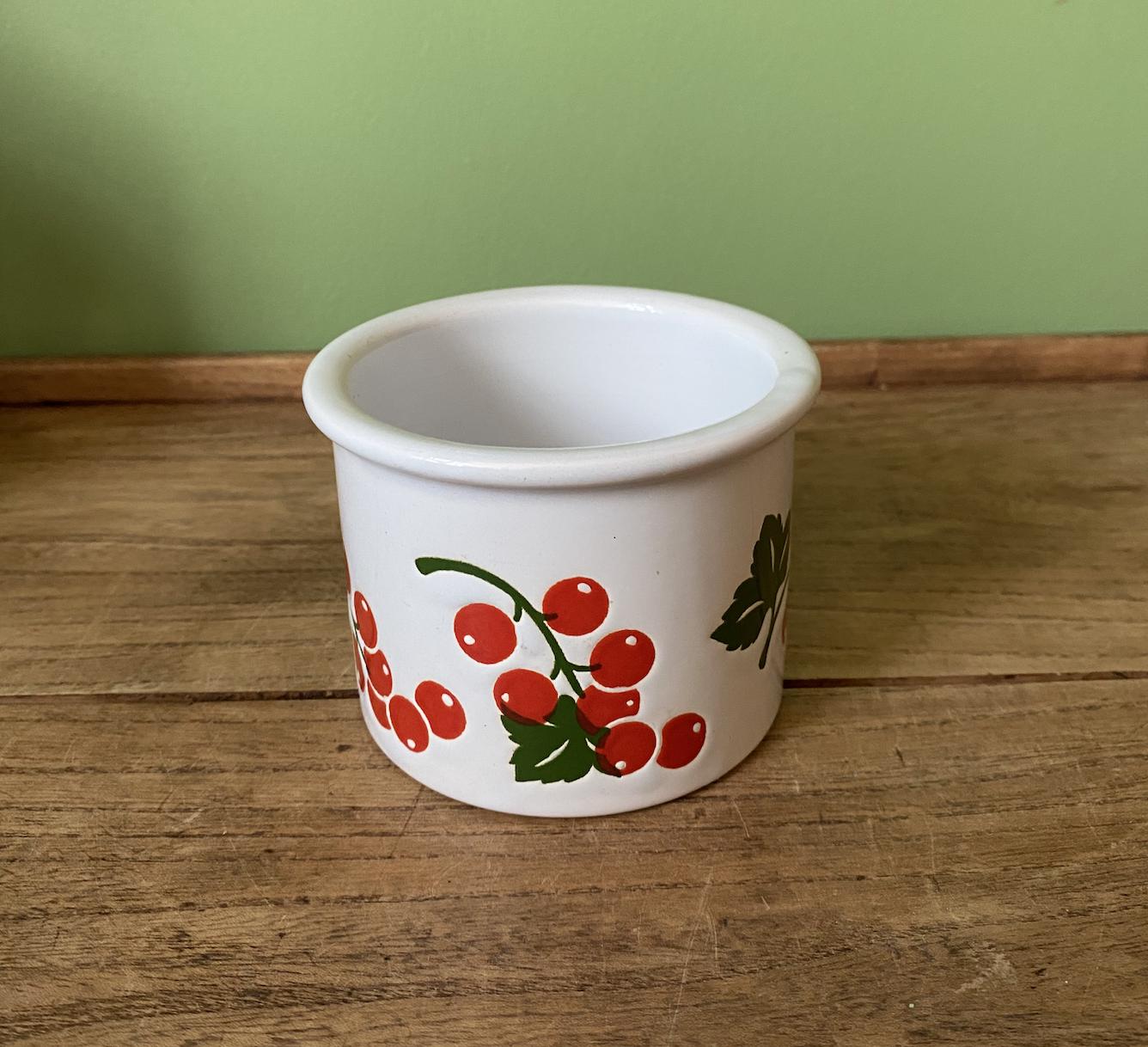Vintage Waechtersbach Berry Jam Condiment Crock Dish W.Germany