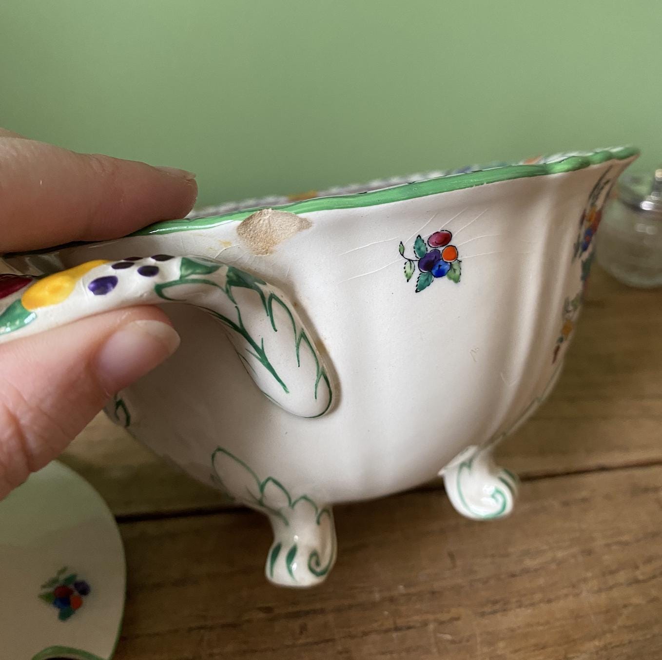 Masons Strathmore Green Lidded Tureen