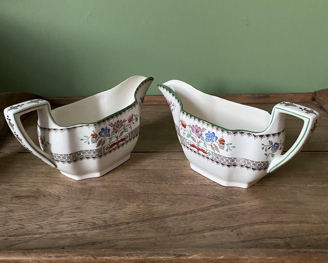 Spode Copeland Chinese Rose Gravy Boats