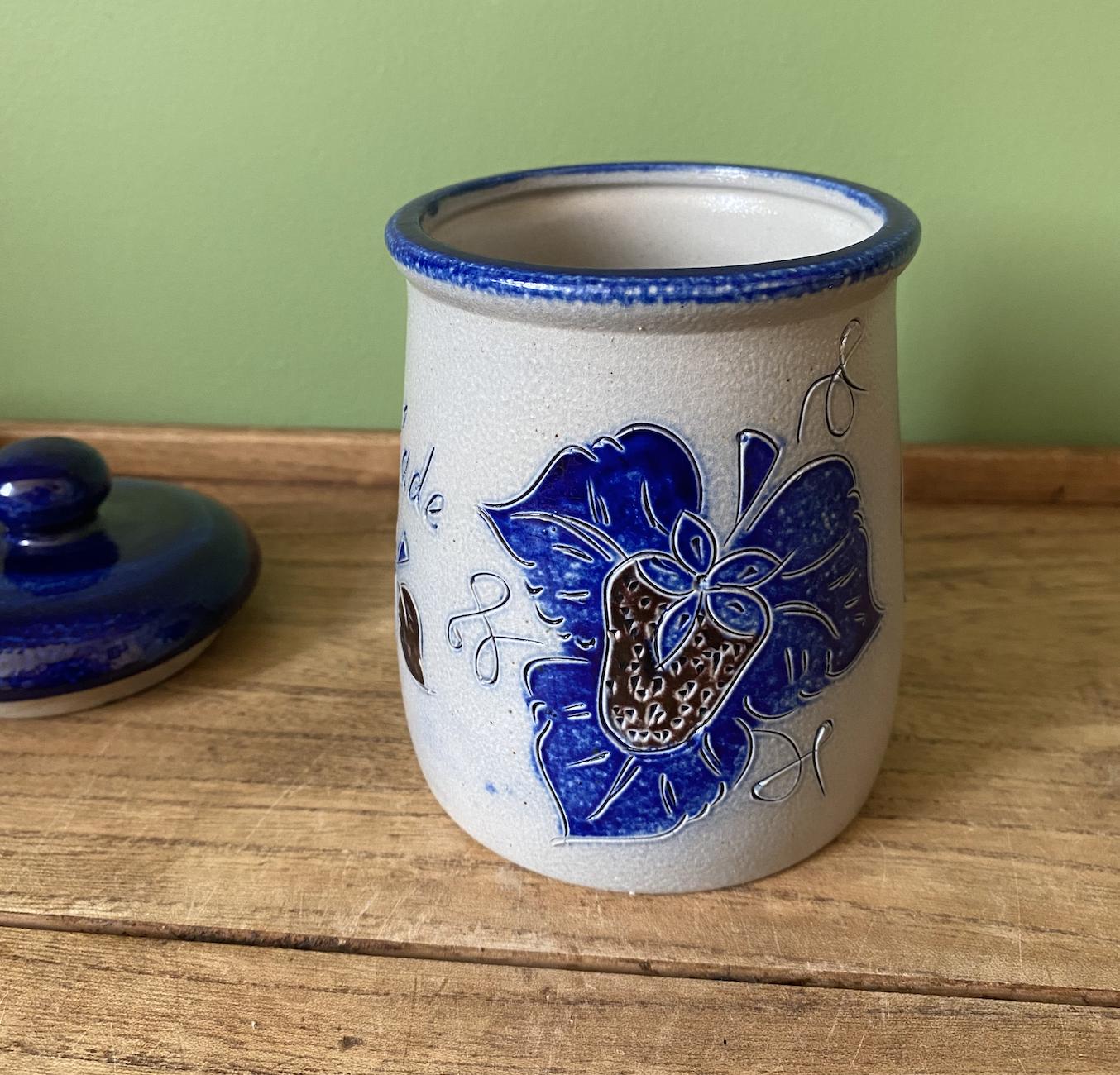 French Salt Glaze Marmelade Pot