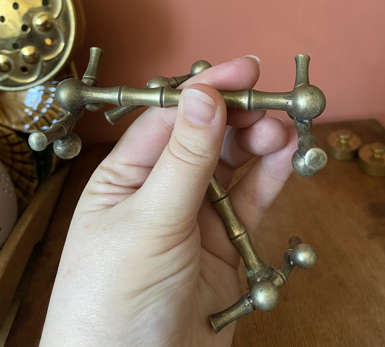 Silver Plated Bamboo Style Knife Rests