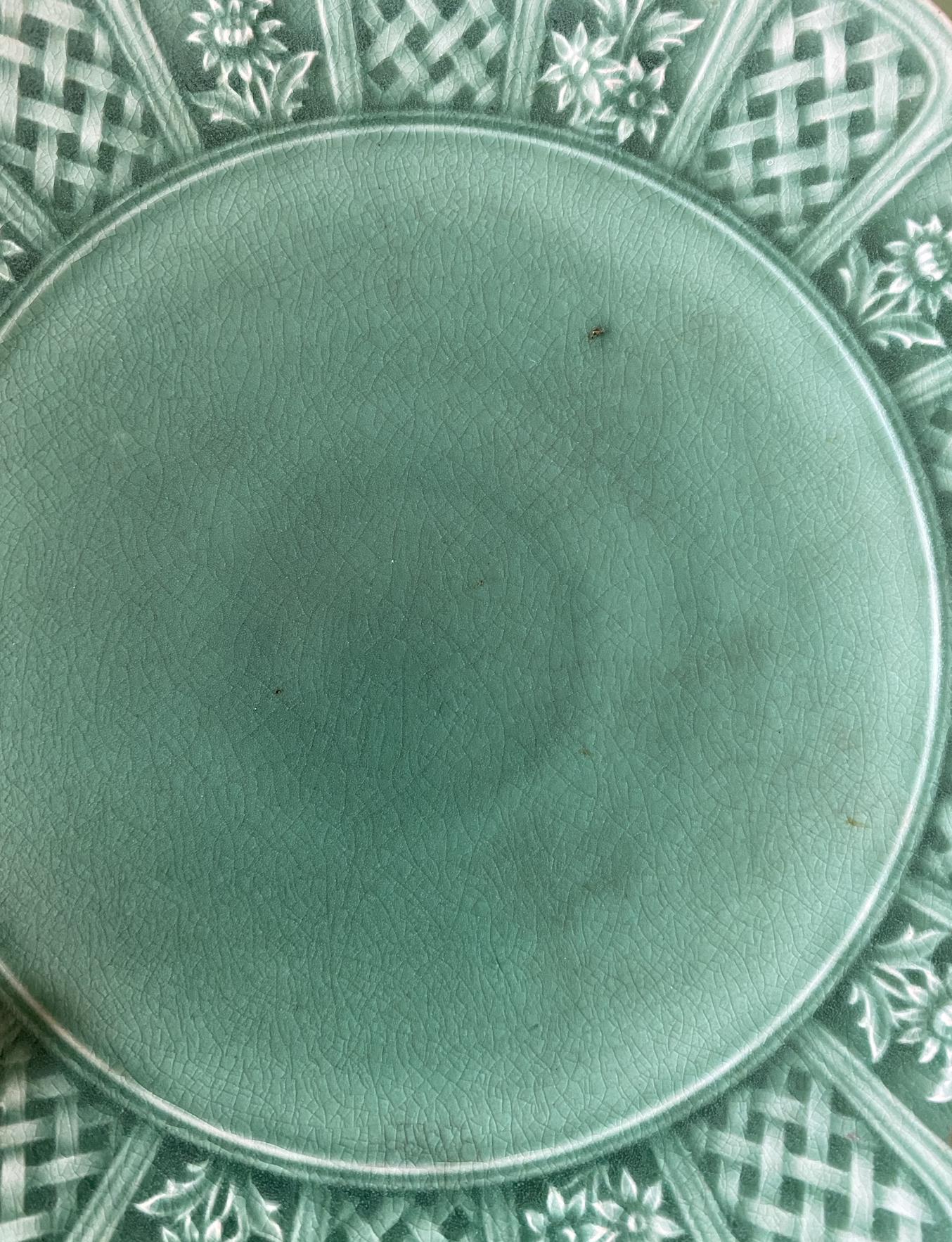 Royal Cauldon Teal Green Low Cake Stand