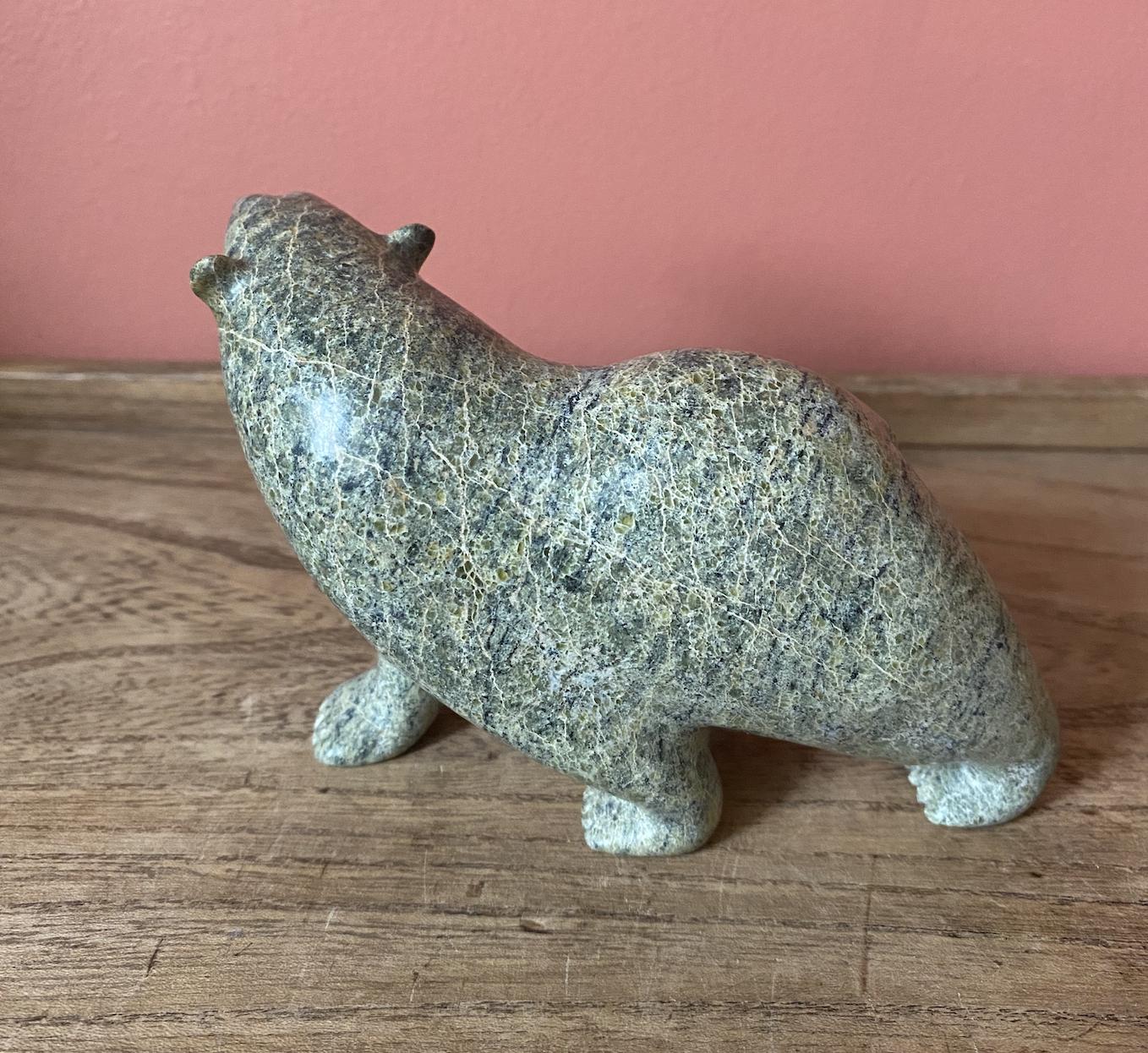 Carved Soapstone Bear