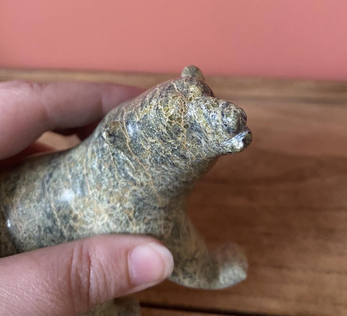 Carved Soapstone Bear