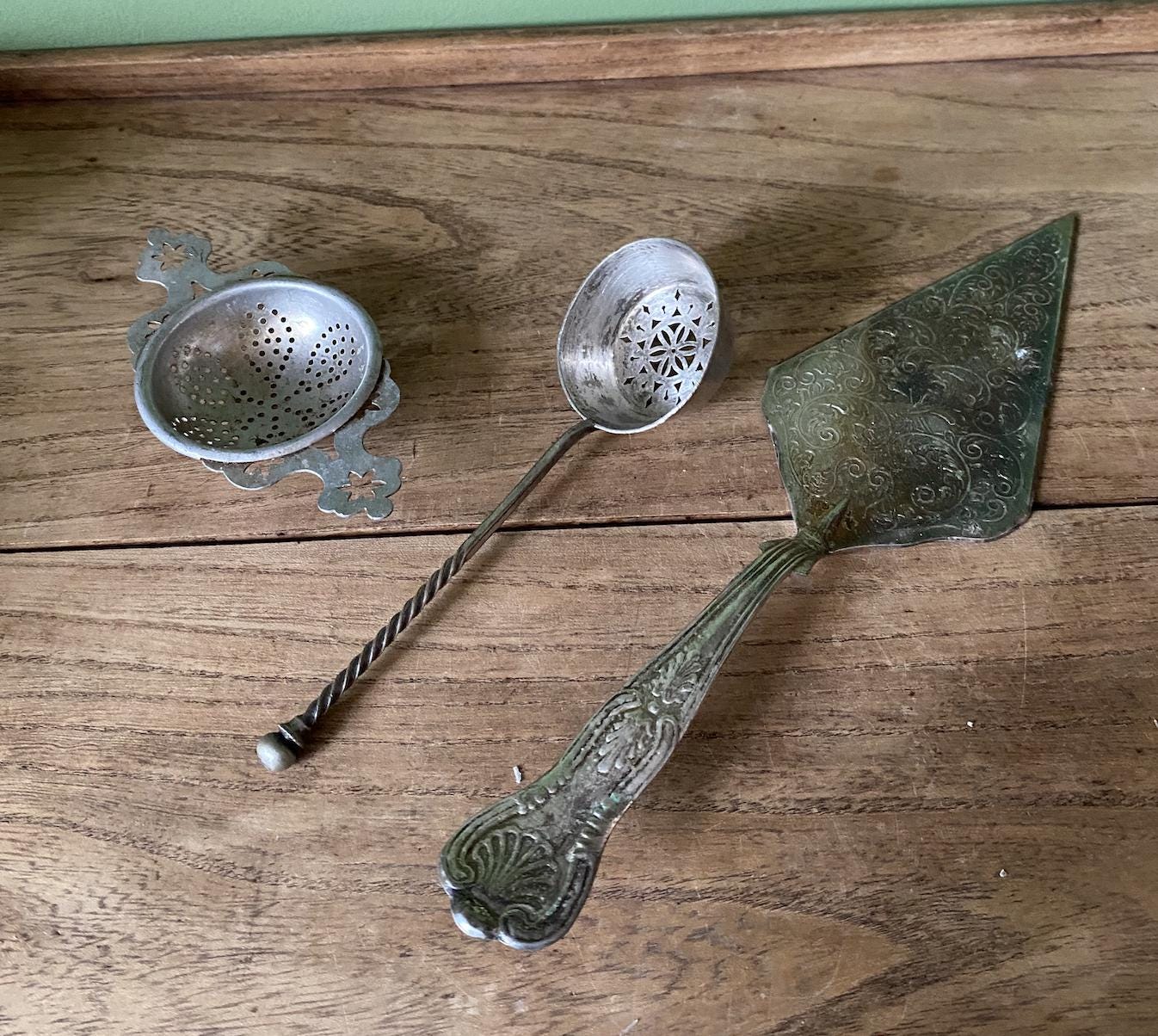 Antique Handled Straining| Sifter Ladle | Spoon