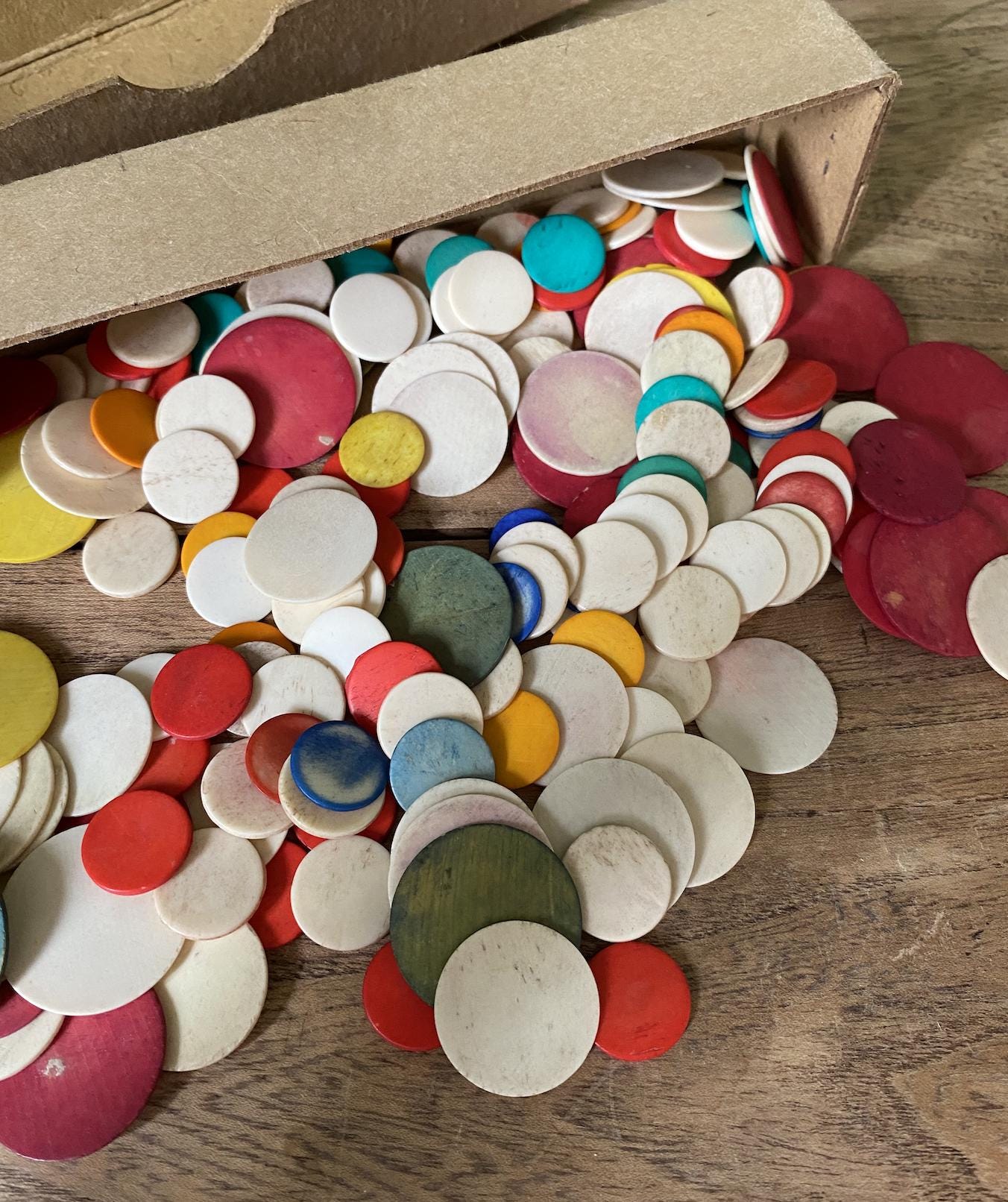 Selection of Tiddlywinks Counters