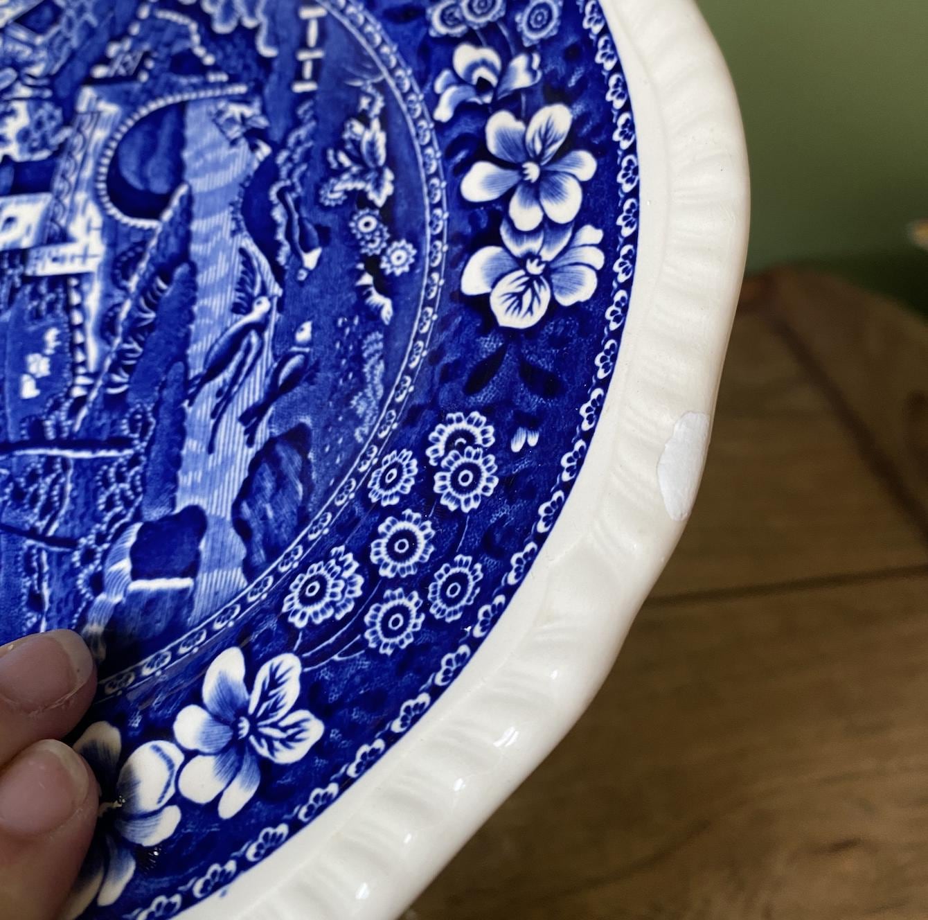Spode Blue Tower Transfer Ware Side Plate
