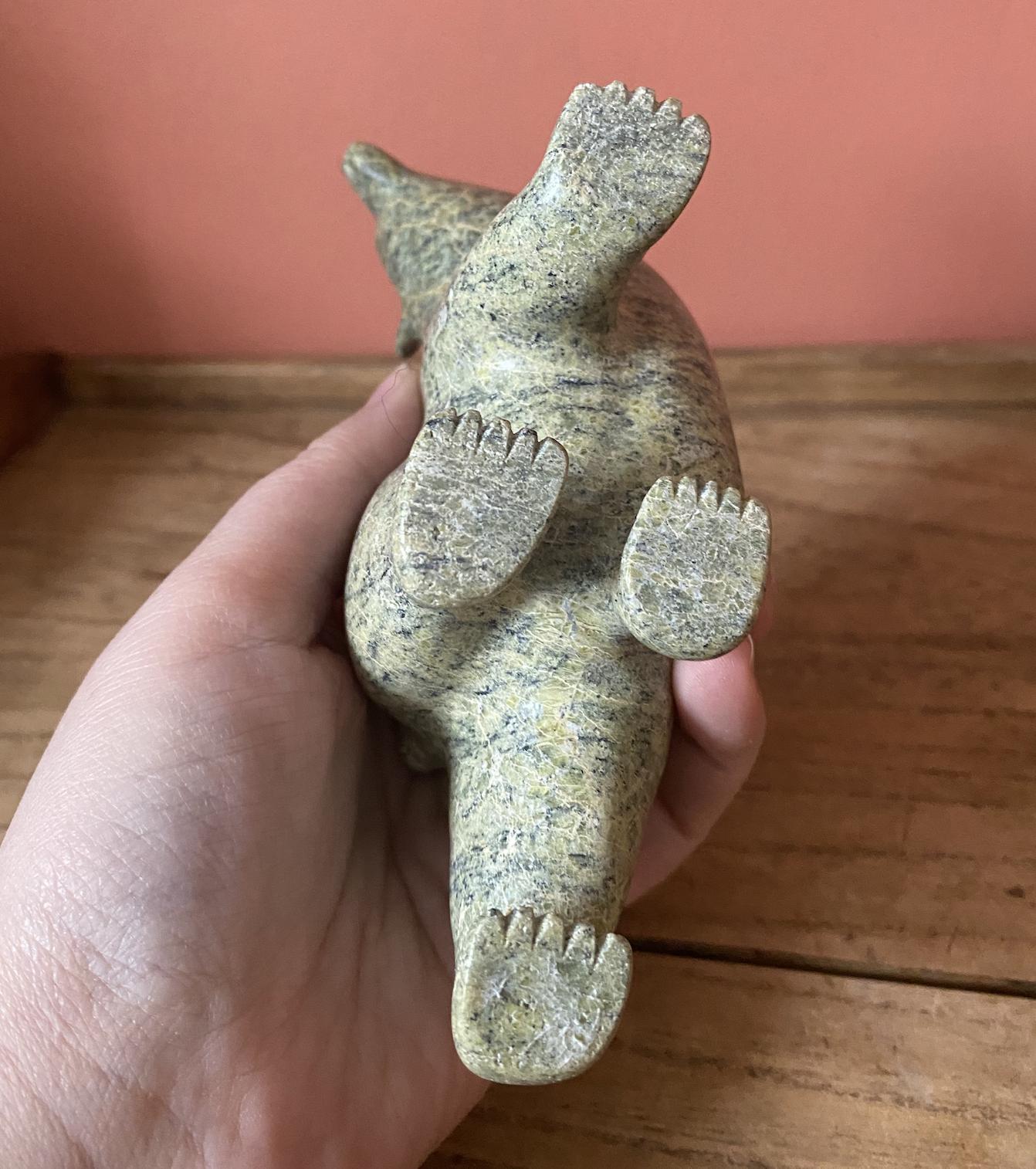 Carved Soapstone Bear
