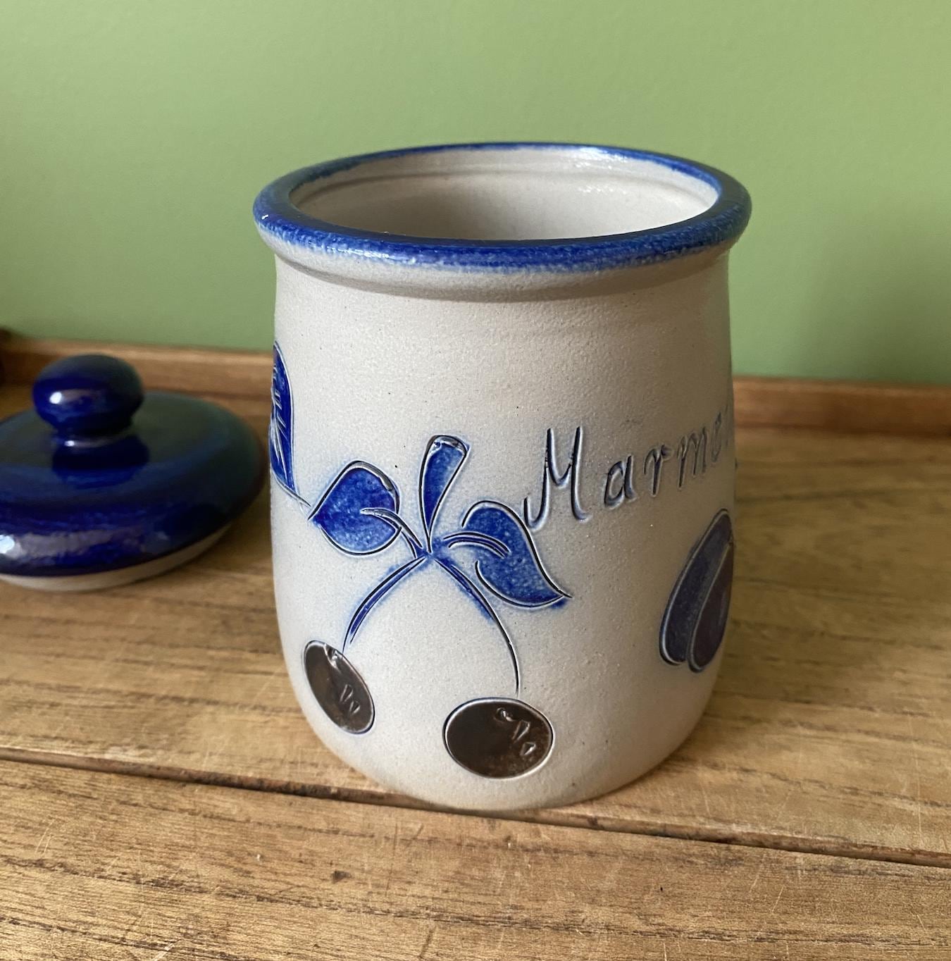 French Salt Glaze Marmelade Pot