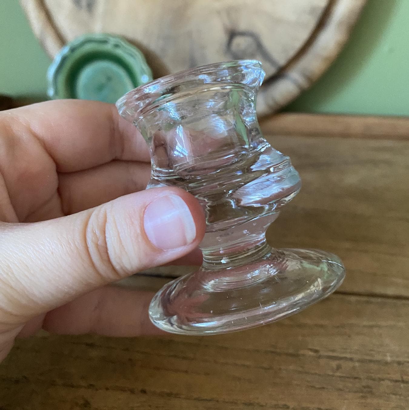 Single Glass Candle Holder