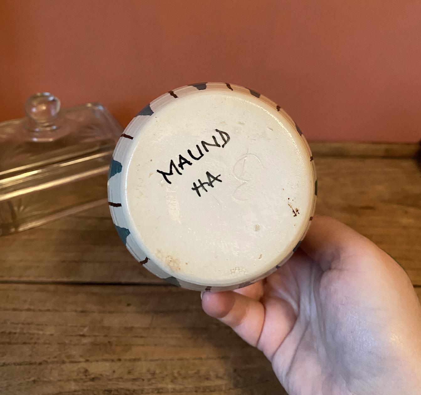 Maund Pottery Sugar Pot | Condiment Jar