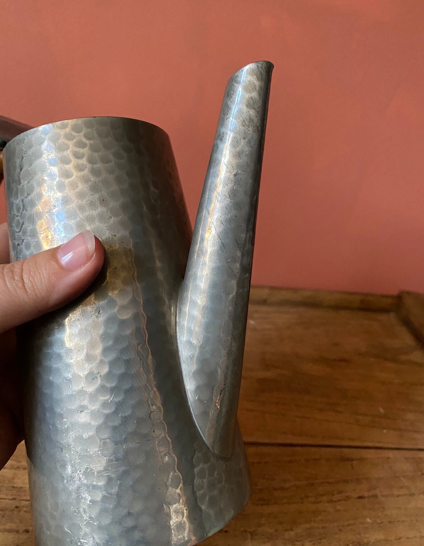 English 1960s Pewter Coffee Pot