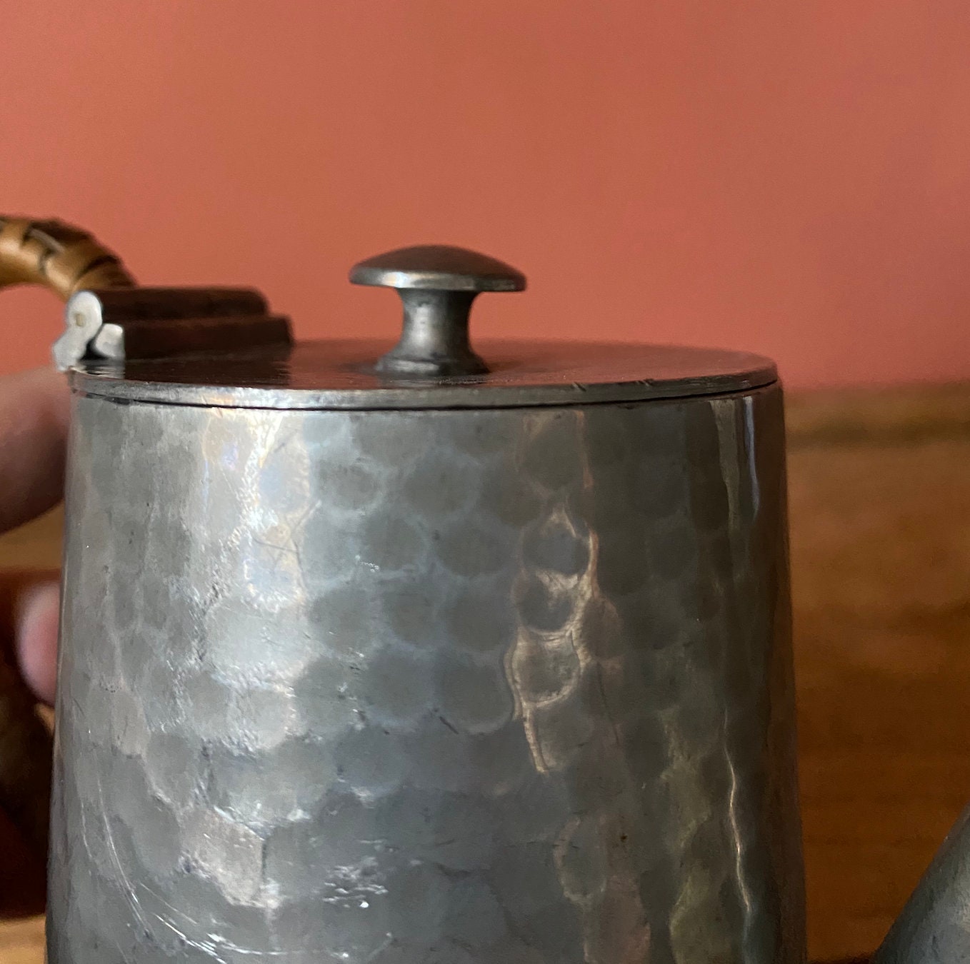 English 1960s Pewter Coffee Pot