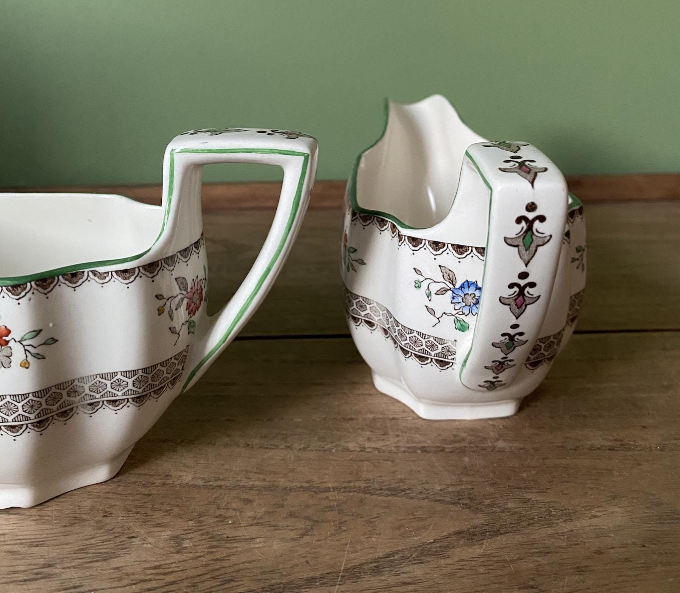 Spode Copeland Chinese Rose Gravy Boats