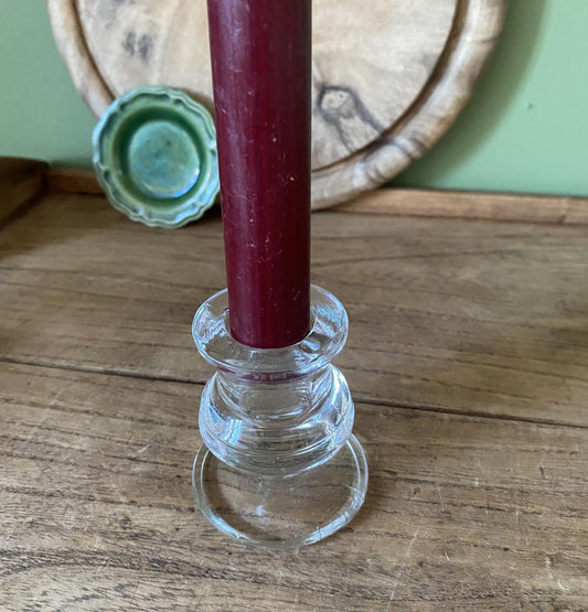 Single Glass Candle Holder