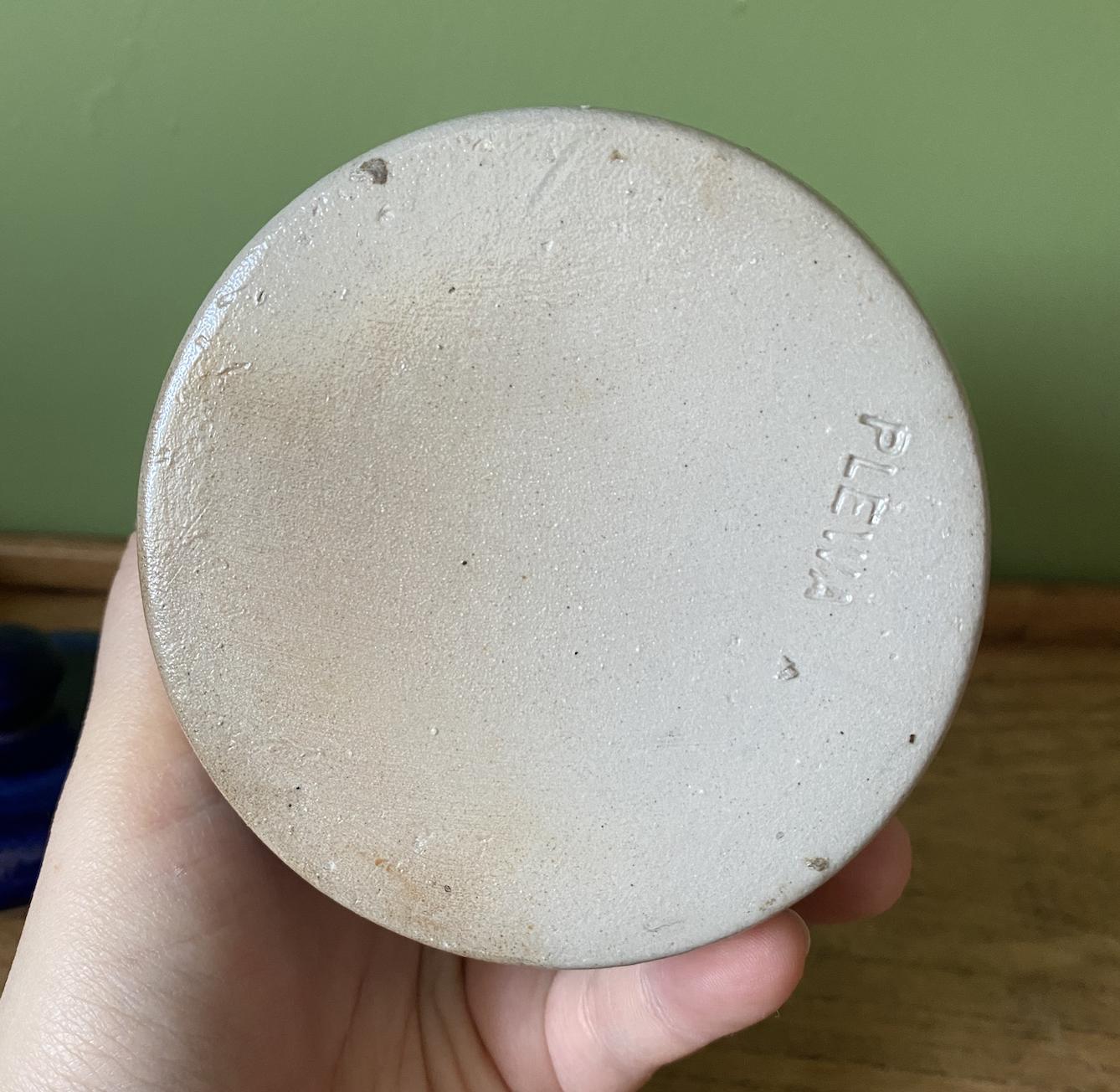 French Salt Glaze Marmelade Pot