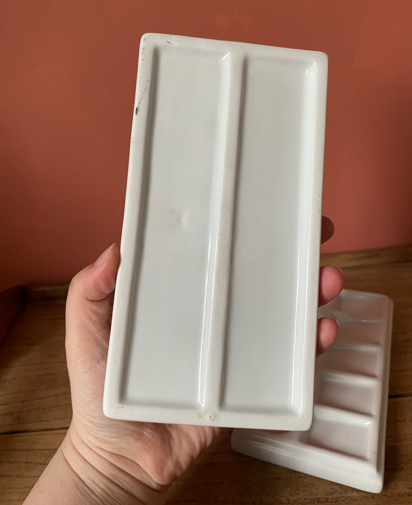 White Ceramic Paint Palettes