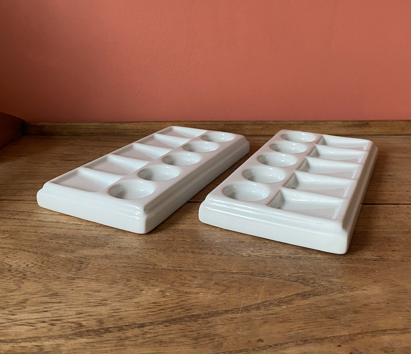 White Ceramic Paint Palettes