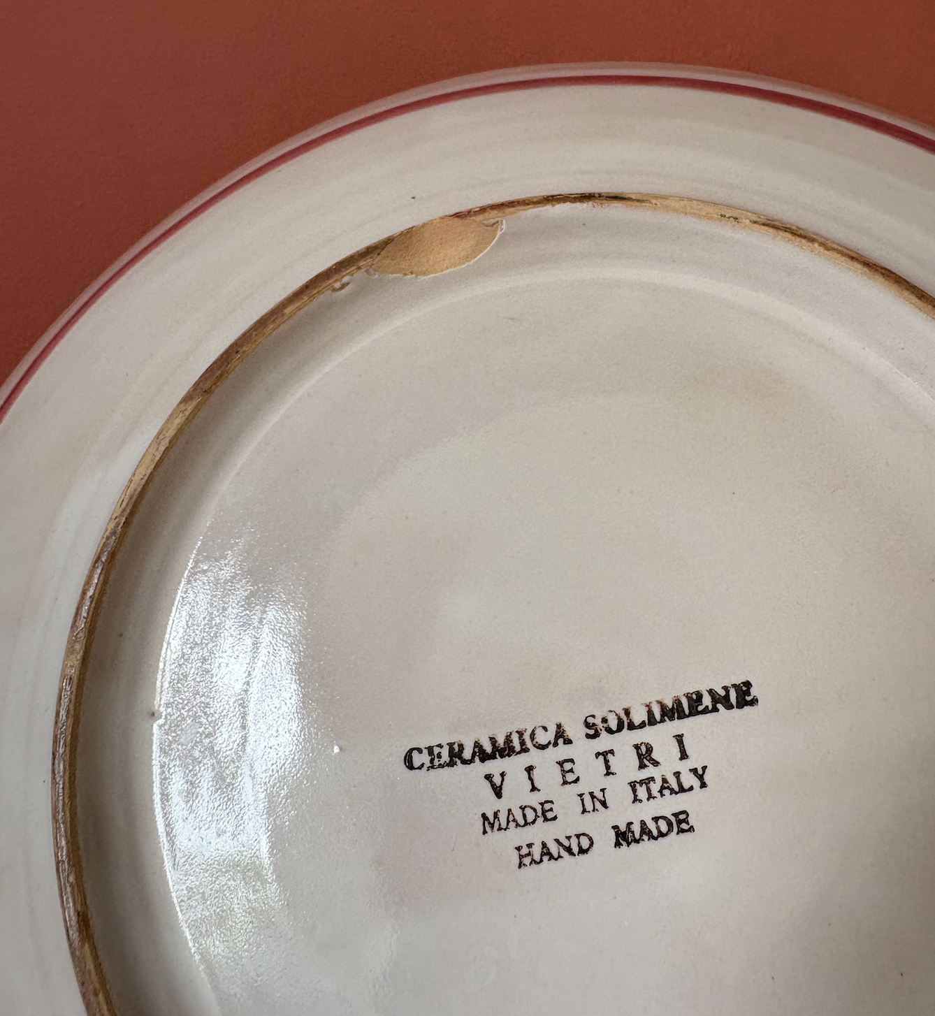 Large Solimene Campagna Chicken Design Serving Bowl