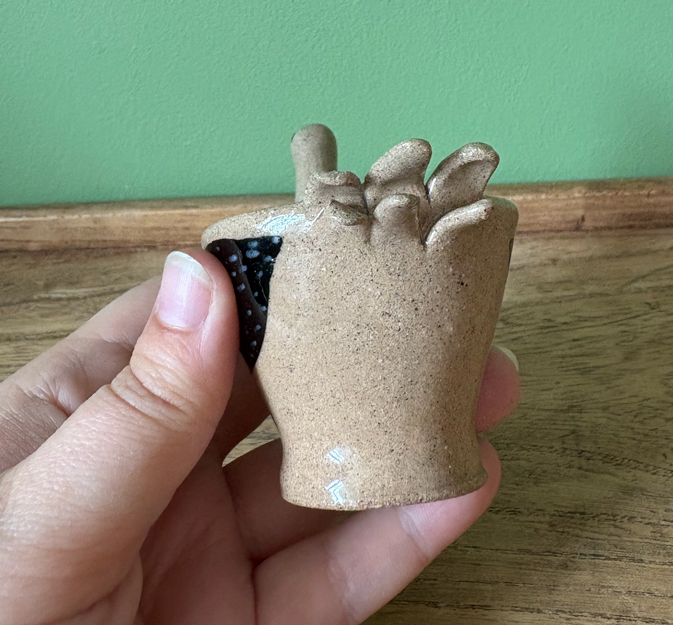 Stoneware Chicken Egg Cup