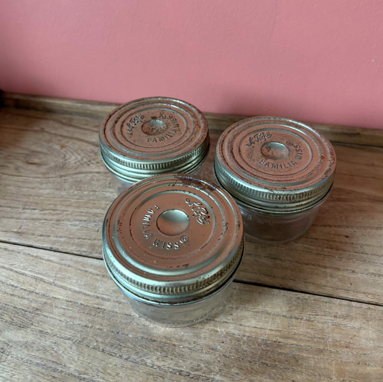 Set of 3 Le Parfait Familia Swiss Jars