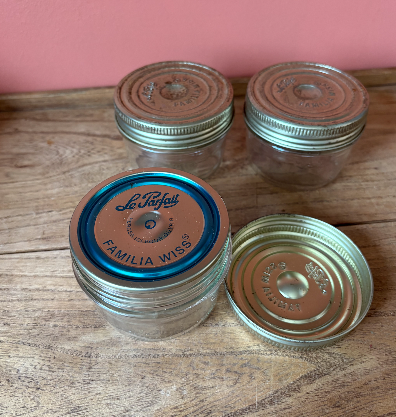 Set of 3 Le Parfait Familia Swiss Jars