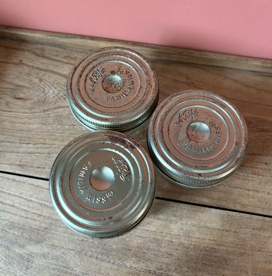 Set of 3 Le Parfait Familia Swiss Jars
