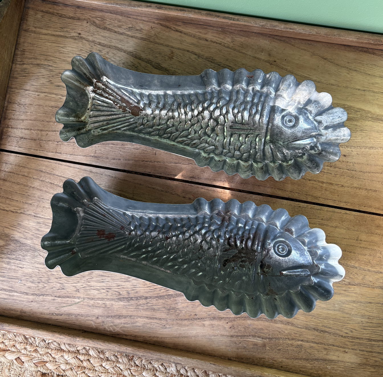 Pair of Metal Fish Shaped Moulds
