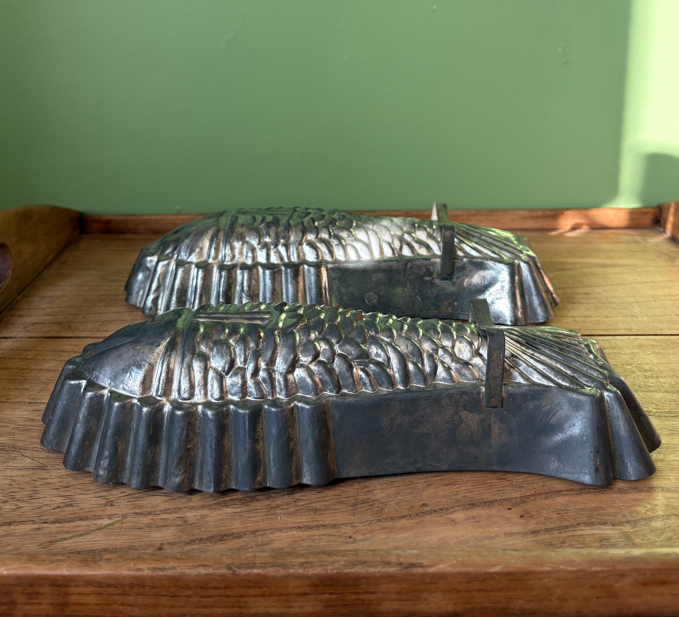 Pair of Metal Fish Shaped Moulds