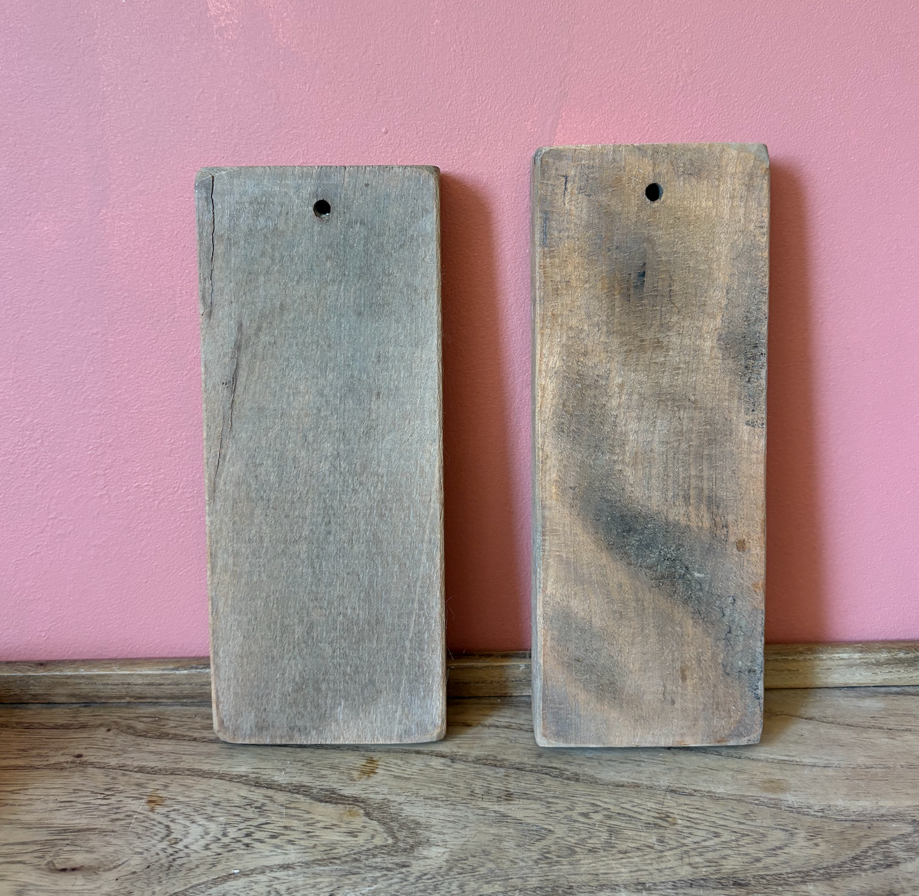 Two Speculoos Wooden Gingerbread Moulds