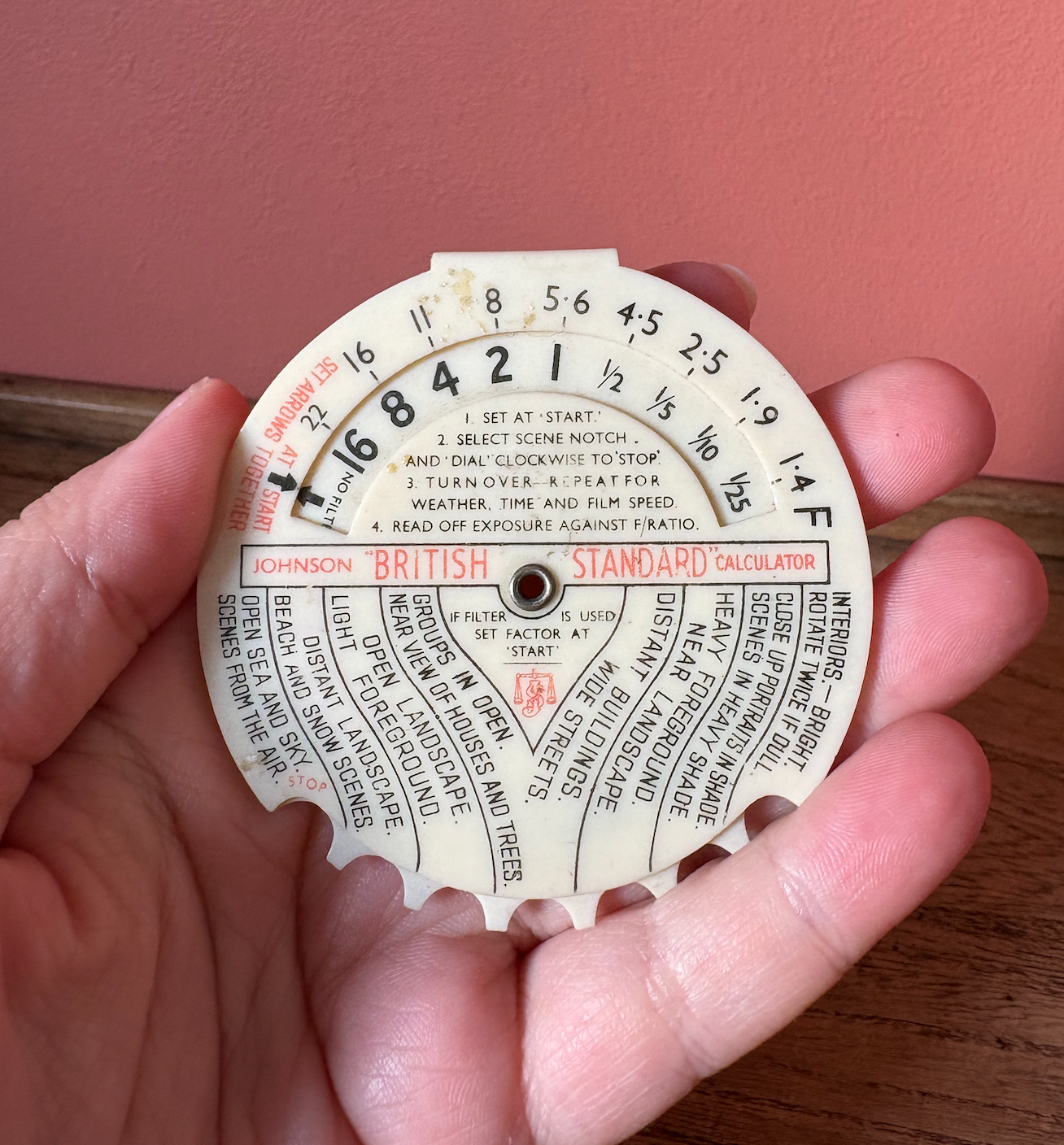 Johnston Standard Photograph Exposure Calculator