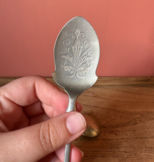 Etched Decorative Caddy Spoons