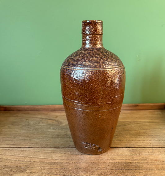 Campos Filhos Portuguese Brown Salt Glaze Bottle