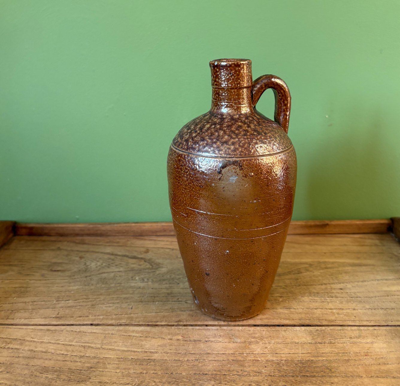 Campos Filhos Portuguese Brown Salt Glaze Bottle