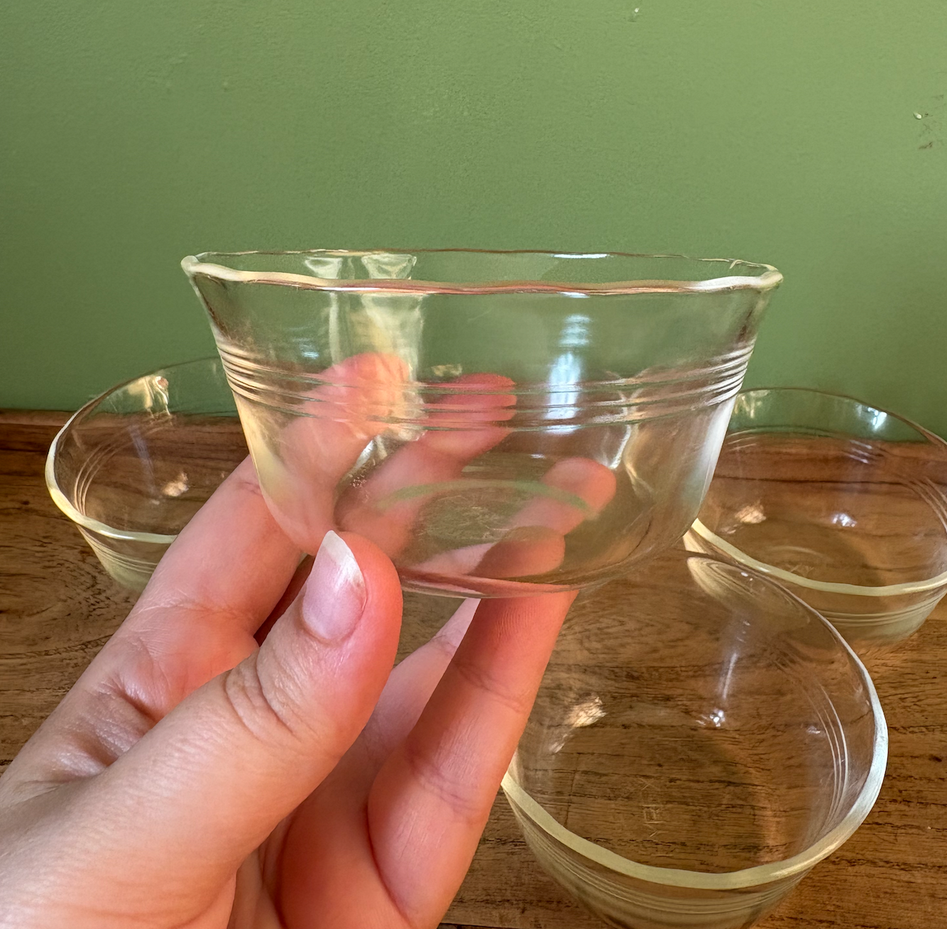 x5 Pyrex Custard Bowls