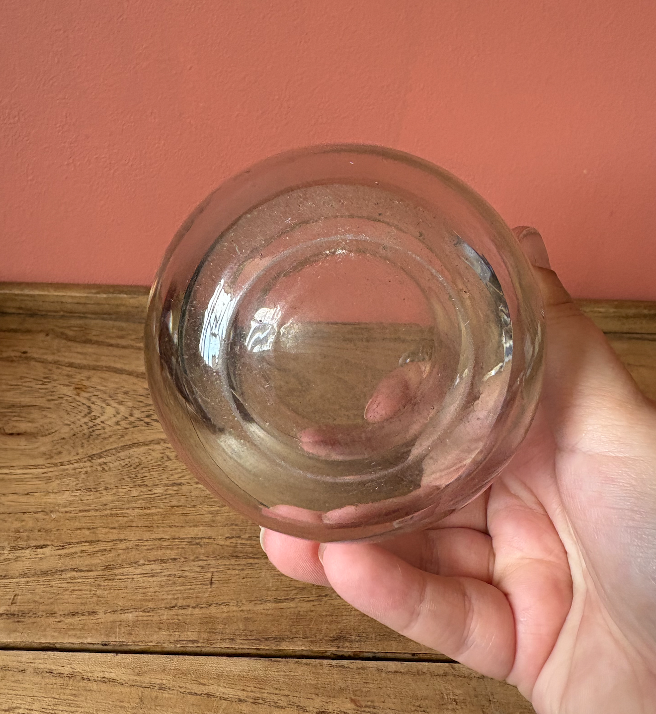 Early Glass Mortar & Pestle