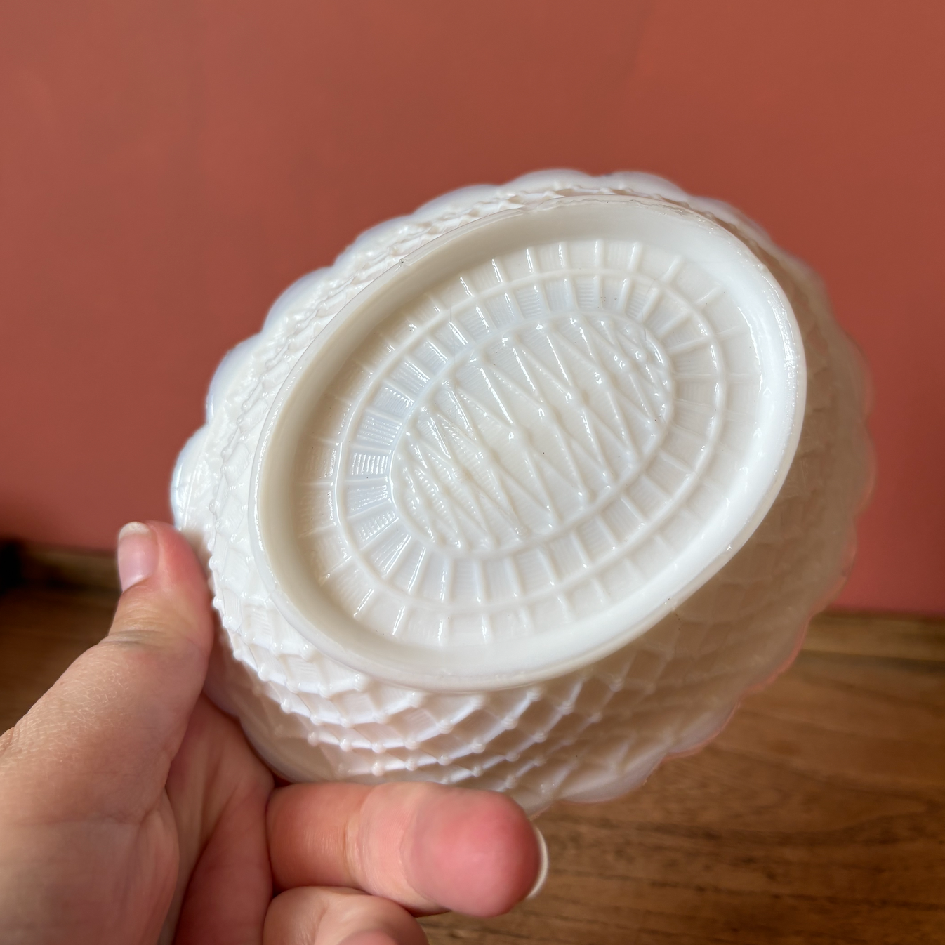 Milk Glass Hen on Nest Bon Bon Dish