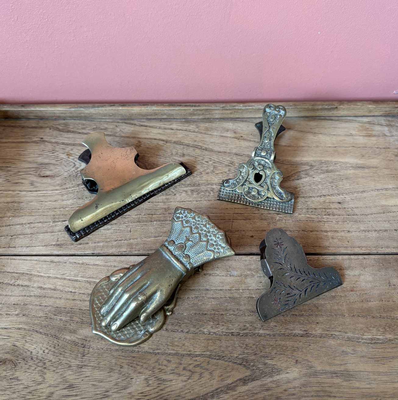 Varied Brass/Metal Paper Organisation Clips