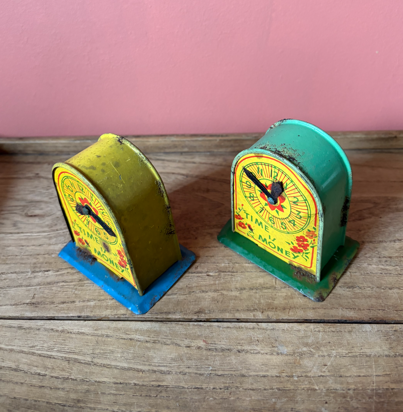Time is Money Retro Tin Money Boxes | Fairground Prize | Children's Toy