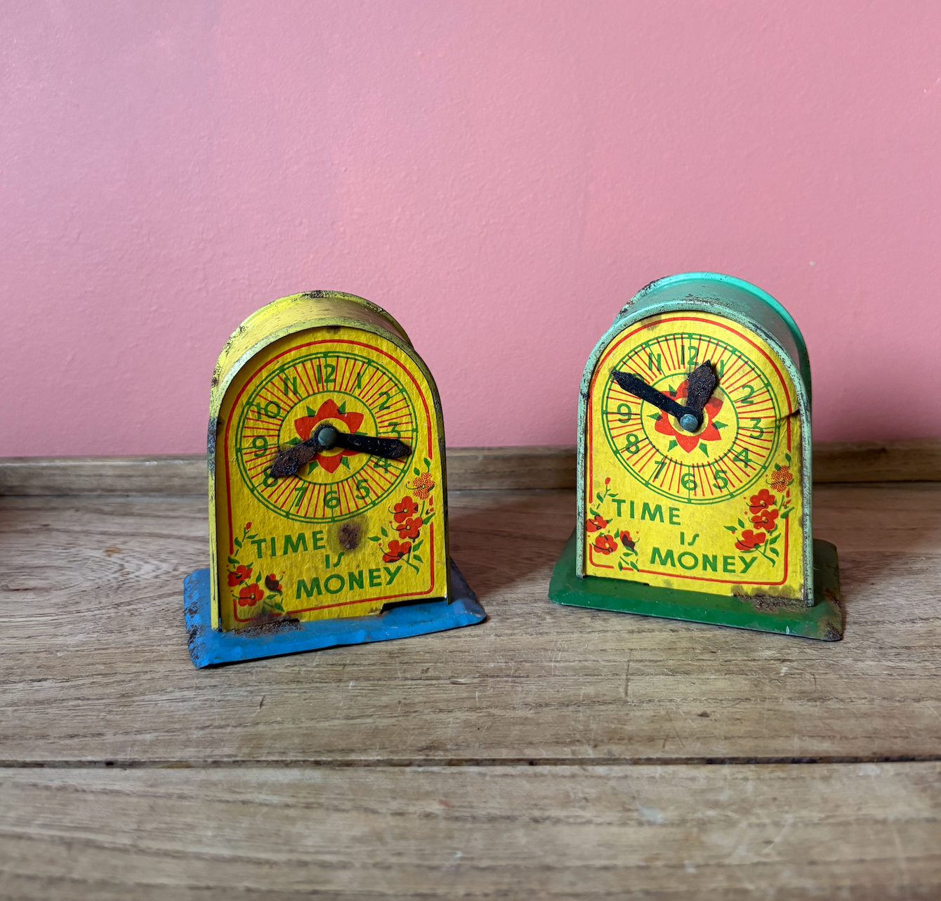 Time is Money Retro Tin Money Boxes | Fairground Prize | Children's Toy