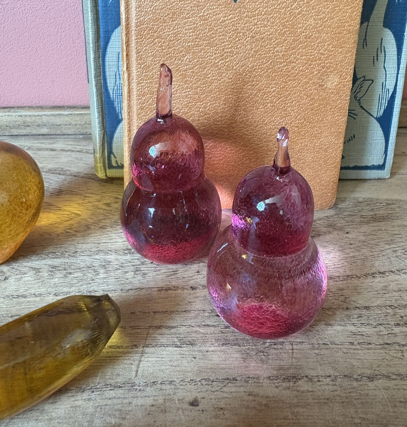 Set of 5 Murano Mini Glass Fruit