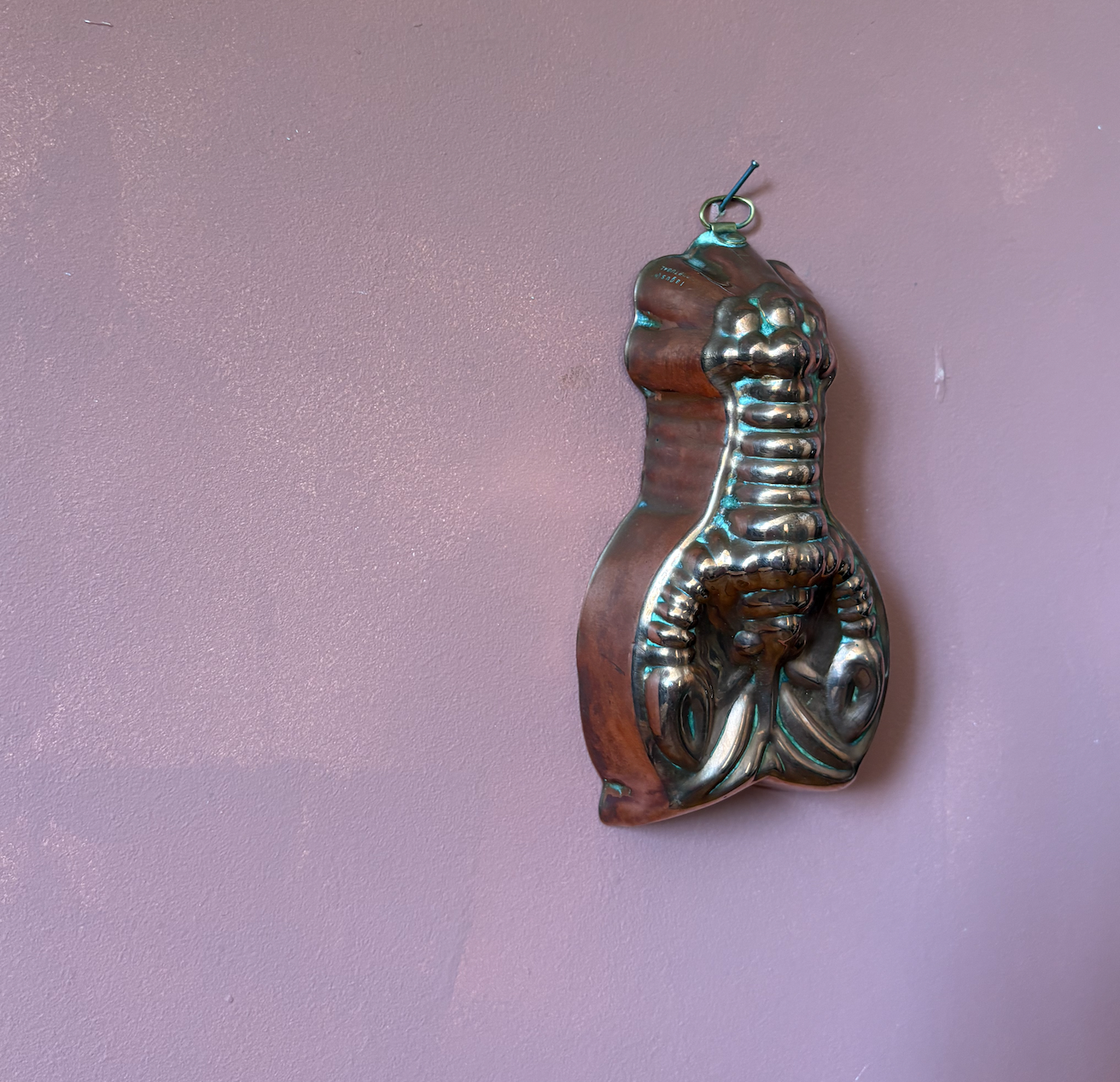 Small Lagus Portuguese Lobster Copper Jelly Mould