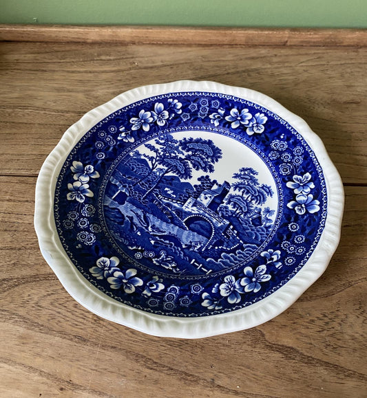 Spode Blue Tower Transfer Ware Side Plate