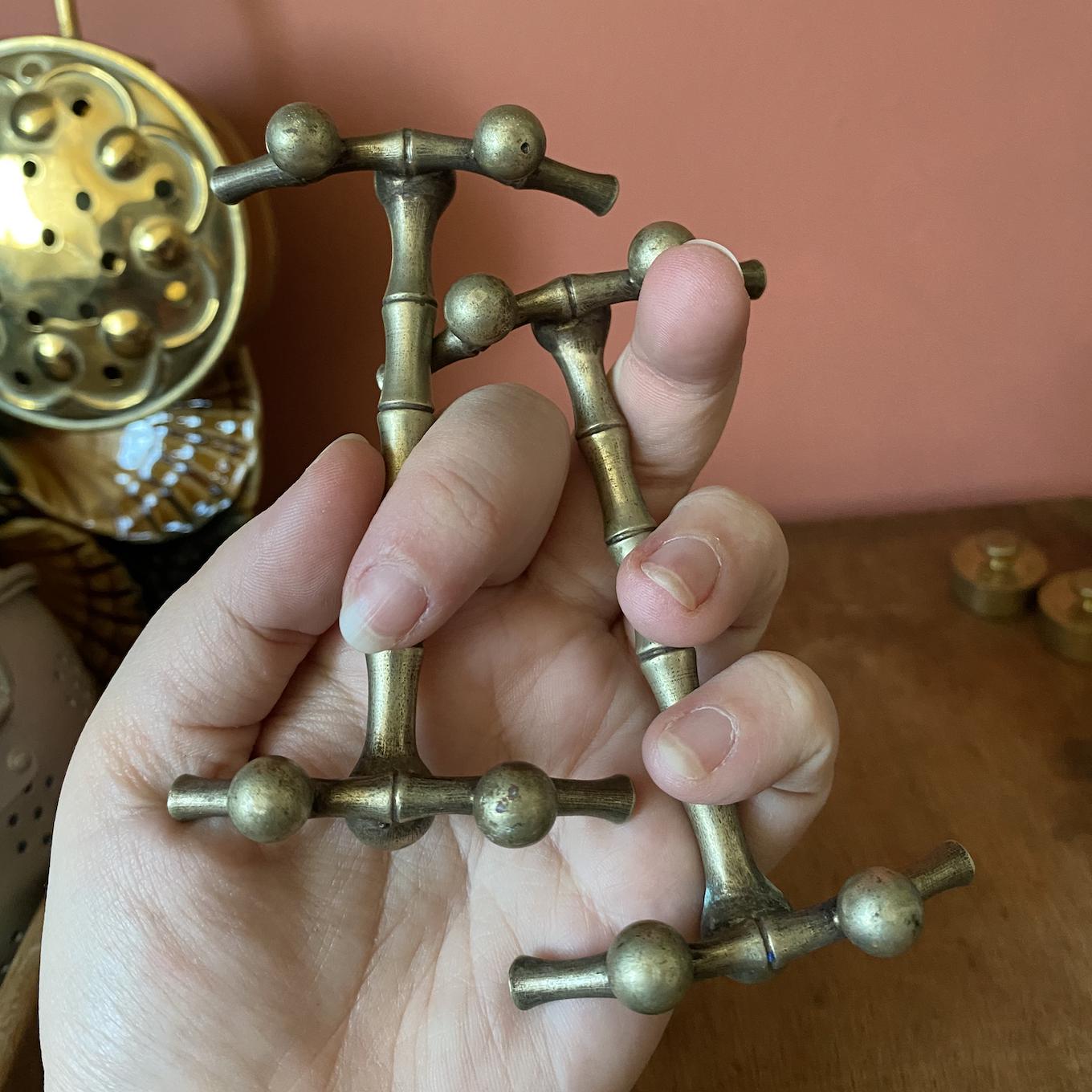 Silver Plated Bamboo Style Knife Rests