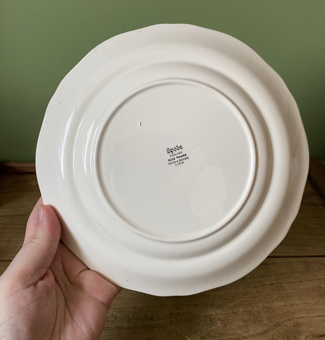 Spode Blue Tower Transfer Ware Side Plate