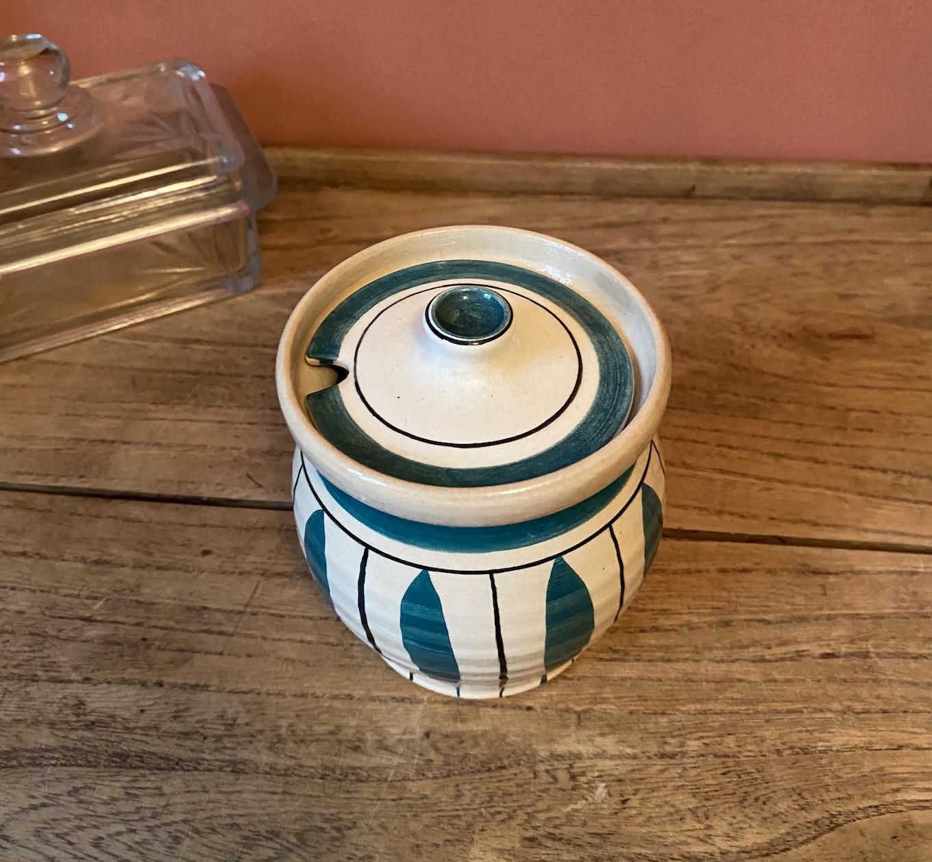 Maund Pottery Sugar Pot | Condiment Jar