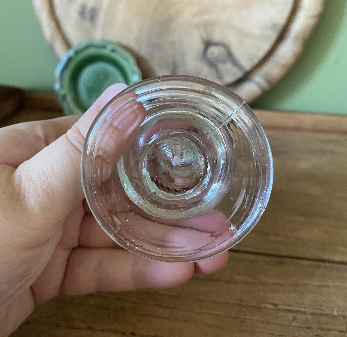 Single Glass Candle Holder