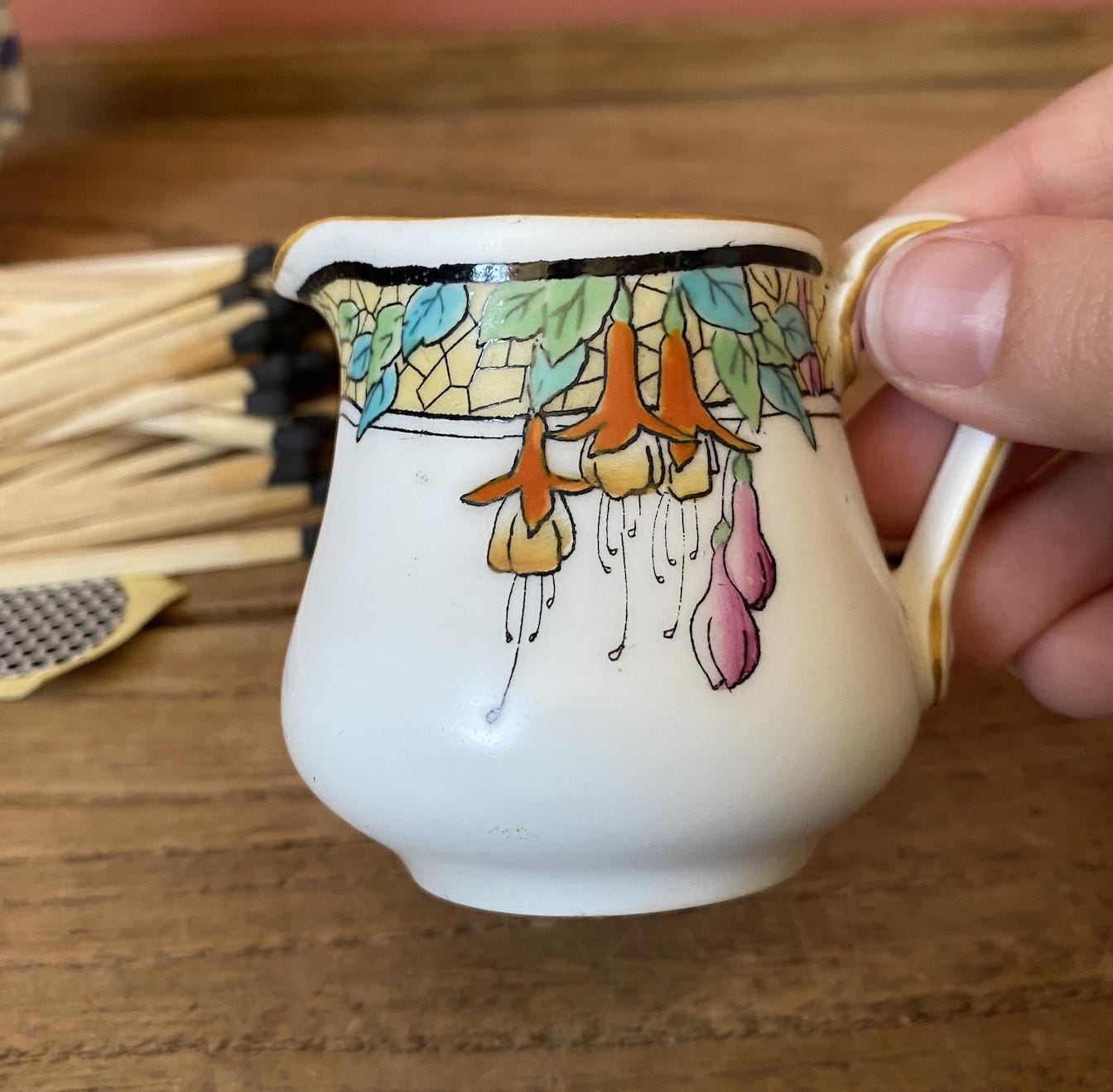 Royal Doulton Creamer Fuchsia Design